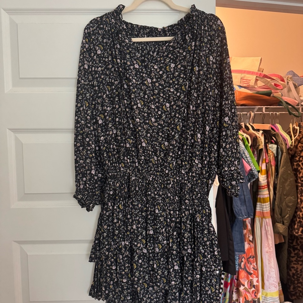 Current Air Floral Black Dress